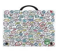 Grafoplás 37402405 Colección Sé Tú Maletín Escolar con Asa, Polipropileno, Cierre con Broche, Modelo Sé Positivo, Folio1