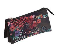 Grafoplás 37540640 Colección Diverse Estuche Escolar Tres Compartimentos, Modelo Xoxo, 23.5 x 12 x 14