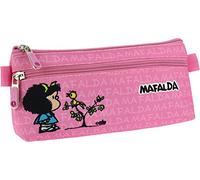 Grafoplás 37540749-Estuche portatodo con bolsillo en el frente diseño Mafalda Pajarito