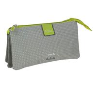 Grafoplás 37542871 Colección Kuru Estuche Triple, Gris, 22.5 x 12 x 14 cm