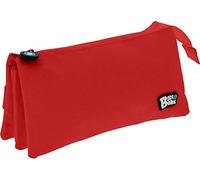 Grafoplas 37545451. estuche escolar 3 compartimentos, color rojo, 23,