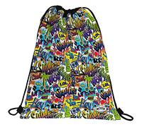Grafoplás 37610546. Mochila Saco, Colección Mood, Crush, Cierre Cuerdas, Bolsillo Exterior, 36x47cm