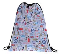 Grafoplas 37610550. Mochila Saco, Colección Epluche, Londres, Cierre Cuerdas, Bolsillo Exterior, 36x47cm