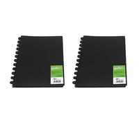 Grafoplás 39393010. Carpetas de Fundas Extraíbles, Grafo In, 30 Fundas, A4, Negro, Mecanismo de Discos. (Paquete de 2)