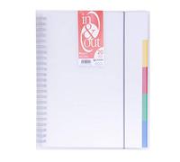 Grafoplas 39422000-Carpeta fundas extraibles, tamaño A4, transparente, 20 fundas