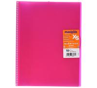 Grafoplas 39885054 - Carpeta de 50 fundas, A4, tapas PP, color rosa