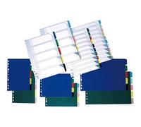 Grafoplas 40290000 - Separador PVC, 10 posiciones, 16 taladros, folio, transparentes, 20 unidades