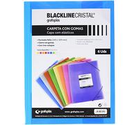 Grafoplas 4800430 - Carpeta económica con gomas, color azul