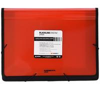 Grafoplás 4800551. Carpeta de Fuelle Maxi, A4 +, Color Rojo, Blackline Cristal, Fuelle 80mm con Refuerzo de Tela