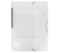 Grafoplás 4801200-Carpeta transparente de Polipropileno con gomas y 3 solapas. Tamaño Folio