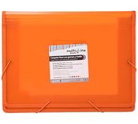 Grafoplas 4802052. Carpeta Maxi con Gomas y Fuelle, Naranja, A4+, Multiline