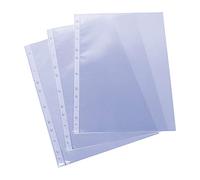 Grafoplás 5576500. Bolsa de 50 Fundas Multitaladros A4, Polipropileno Estándar, Transparente, Piel Naranja