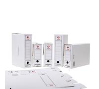 Grafoplás 70905700. Pack de 50 Cajas de Archivo Definitivo de Cartón, Tamaño Folio, 2 Frentes para Archivo Vertical y Apaisado, Certificados FSC, 36x25,3x10cm