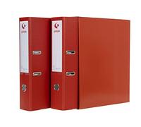 Grafoplás 7279251-Módulo de 2 archivadores con palanca de 65mm color rojo