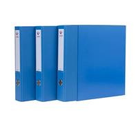 Grafoplás 7284330-Módulo de 3 archivadores con palanca de 65mm color azul