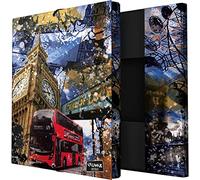 Grafoplás 82402645. Carpeta 3 Solapas, Cartón Forrado, Tapa Dura, Tamaño Folio, Colección Grunge Cities, London, Certificado FSC