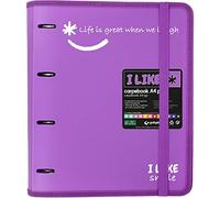 Grafoplás 88101869. Archivador 4 Anillas con Recambio, A4, Lavanda, Polipropileno Semirrígido, Incluye Separadores, Carpebook Like