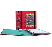 Grafoplás 88111951 Colección Katuki Saguyaki Carpeta con Recambio, 100 Hojas Microperforadas, Cuadrícula 5mm y Borde de Color, Multicolor, A5