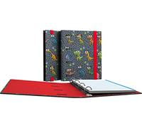 Grafoplás 88111952 Colección Katuki Saguyaki Carpeta con Recambio A5, 90 Hojas Microperforadas, Cuadrícula 5mm y Borde de Color