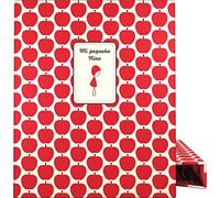 Grafoplás 88141937 Colección Nina And Other Little Things Carpeta de 4 Anillas Mixtas 25mm, Modelo Manzanas, A4