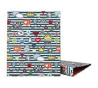 Grafoplás 88142656. Carpesano 4 Anillas, A4, Anillas Mixtas 25mm, Colección Stickers, Crown, Certificada FSC