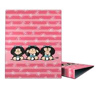 Grafoplas 88142657. Carpeta de Anillas A4, 4 Anillas Mixtas 25mm, Colección Mafalda, Sabiduría, Certificada FSC
