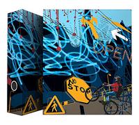 Grafoplas 88171995 Colección Diverse Carpeta de 4 Anillas Mixtas 40mm, Multicolor, A4