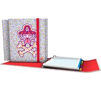 Grafoplás 88211950 Colección Katuki Saguyaki Carpeta de 4 Anillas y Recambio, Modelo Pirate Heart, A4