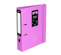 Grafoplas Archivador 2 Anillas a4, Palanca 65mm, Unequal Minimal Lavanda, Polyfoam, Apertura 360, Resistente y Ultraligero, Ollao y Tarjetero, Cierre Goma Elástica, Tapas Plastico Rígido