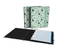 Grafoplas - Archivador 4 Anillas con Recambio A4, Incluye 100 Hojas Cuadriculadas 5x5 90g Borde Color, Separadores, Sobre Transparente, Carpebook Jungle Bits & Bobs Pop Up Design, Lomo Ergonómico