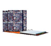 Grafoplas | Archivador 4 Anillas con Recambio A4 | Incluye 100 Hojas Cuadriculadas 5x5 | Separadores | Sobre Transparente | Bits&Bobs Pop Up Design | Winners | Carpebook | FSC