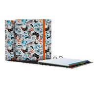 Grafoplas | Archivador 4 Anillas con Recambio A4 | Incluye 100 Hojas Cuadriculadas 5x5 | Separadores | Sobre Transparente | Bits&Bobs Pop Up Design | Play