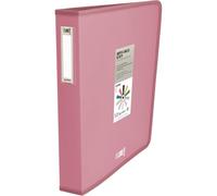 Grafoplas - Archivador 4 Anillas Plastico, A4 +, Rosa, Colección Papeleria Like, Polipropileno Semirrígido Opaco, Argollas Forma D 40mm, Capacidad Extra Documentos din-a4 y Tamaño Folio