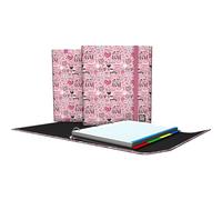 Grafoplás | Archivador Anillas A4 con Recambio y Solapa | Carpeplús Sweet Bits&Bobs | Incluye Separadores | Goma Elástica Cierre | Lomo Curvo Ergonómico | Papel Cudricula 5x5 90g | Certificado FSC