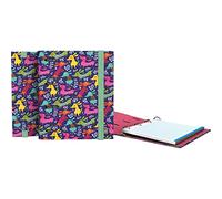 Grafoplás | Archivador Anillas con Recambio a5 | Incluye Recambio Hojas Cuadricula 5x5 Borde Color | Lomo Curvo | Carpebook | Bits&Bobs Dogs Party