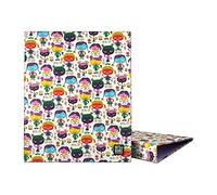 Grafoplas | Archivador de Anillas A4 | 4 Anillas Mixtas 25mm | Colección Bits&Bobs Pop Up Desing | Hello | Suave al Tacto | Certificado FSC