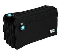 Grafoplás bits & Bobs - Estuche Portatodo Cuádruple, 23 cm, Negro