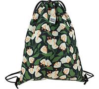 Grafoplás | Bolsa de Cuerdas | Estampado Flores | Bolsillo Exterior Cremallera | 36x47cm | Bells de Jessica Nielsen
