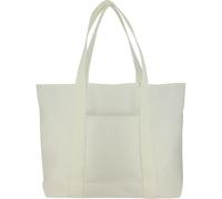 Grafoplás - Bolsa Tote Bag Tela Cotton Bits & Bobs, 100% Algodón, Beige, Bolsillo Exterior Rápido Acceso y Bolsillo Interior con Cremallera Mayor Seguridad, Ideal para Ir de Compras, Gimnasio, Playa