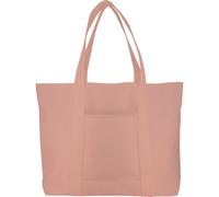 Grafoplás - Bolsa Tote Bag Tela Cotton Bits & Bobs, 100% Algodón, Rosa, Bolsillo Exterior Rápido Acceso y Bolsillo Interior con Cremallera Mayor Seguridad, Ideal para Ir de Compras, Gimnasio, Playa