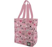 Grafoplás | Bolso Tote Bag | Sweet Bits&Bobs Pop Up Design | 37,5x31x14cm | Compartimento Especial Portátil | Base Reforzada | Asa y Tira Ajustable | Bolsillos Interiores y Exteriores