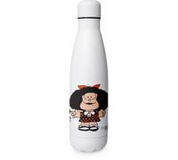 Grafoplas - Botella Térmica Reutilizable, Mafalda Amigos, Acero Inoxidable, 500ml, Bebidas Frías (24 horas) y Calientes (12 horas), Ideal como Regalo