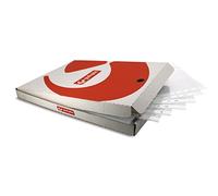 Grafoplas - Caja 100 Fundas Multitaladro, Borde Color Blanco, Tamaño Folio, Lomo Reforzado, Polipropileno Extra, Perfecto Material Oficina y Escolar para Archivador Anillas