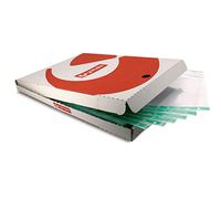 Grafoplas - Caja 100 Fundas Transparentes con Indicador Color Verde, Tamaño Folio