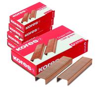 Grafoplás Caja de 1000 Grapas Cobreadas 24/6 Kores (Pack de 5 Uds - 5000 grapas)