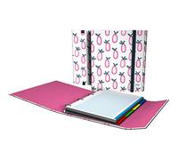 Grafoplas - Carpesano 4 Anillas A4 y Recambio de Hojas con Borde Color, Colección Maja Rönnbäck, Modelo Cocoa Bean, Carpeplús Perfecto para Escuela y Universidad