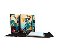 Grafoplas - Carpesano 4 Anillas con Recambio Cuadriculado 5x5, A4, Solapa de Cierre, Incluye Separadores, Carpeplús, Colección Diverse, Sunshine