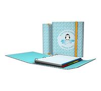 Grafoplas - Carpesano A4 de 4 Anillas con Solapa, Cierre de Gomas, Incluye Recambio y Separadores, Carpeplús Wise Planet, Pingüino