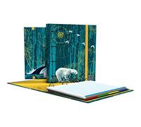 Grafoplas - Carpesano de Anillas, A4, Recambio Hojas Cuadrículadas 5x5, Separadores, Sobre Transparente, Lomo Curvo, Carpebook, Colección Diverse, North Polar