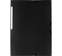 Grafoplas - Carpeta 3 Solapas, Negro, Folio, Polipropileno, Poligraf